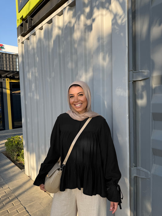 LAYAL BLOUSE BLACK