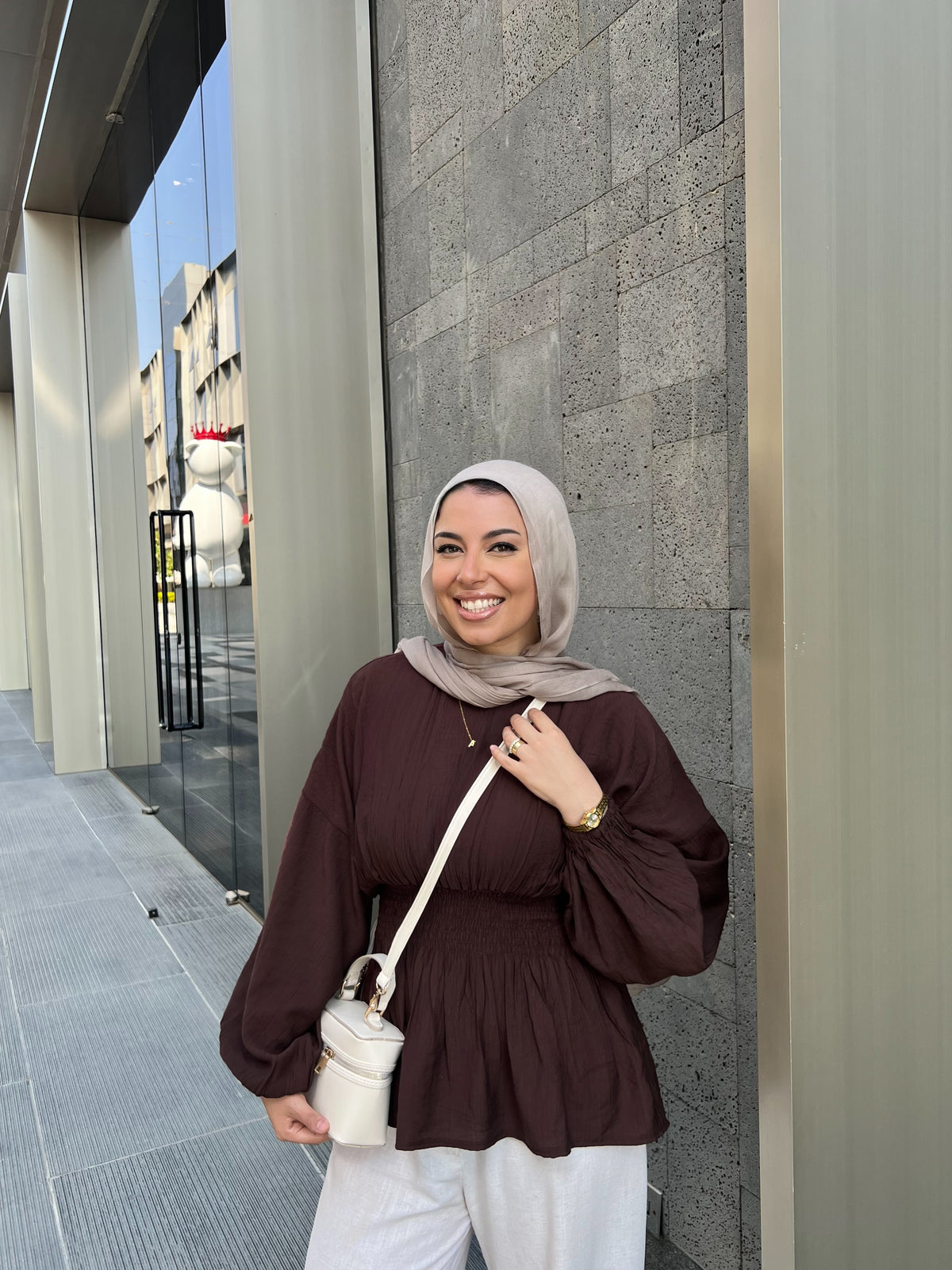 SERA BLOUSE BROWN