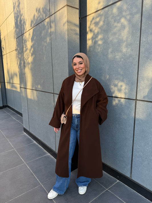 LAURA COAT CHOCOLATE
