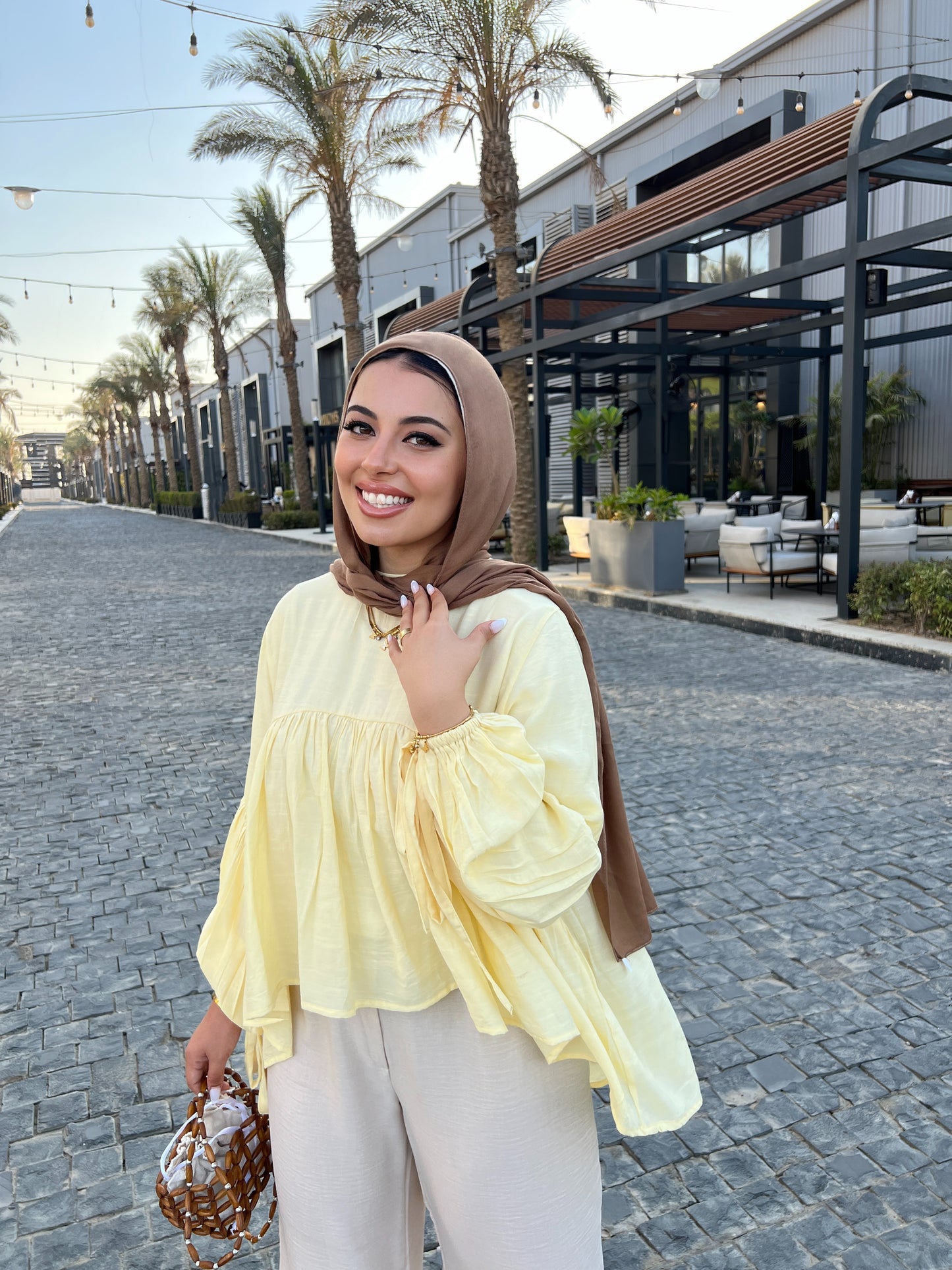MIRA BLOUSE PASTEL YELLOW
