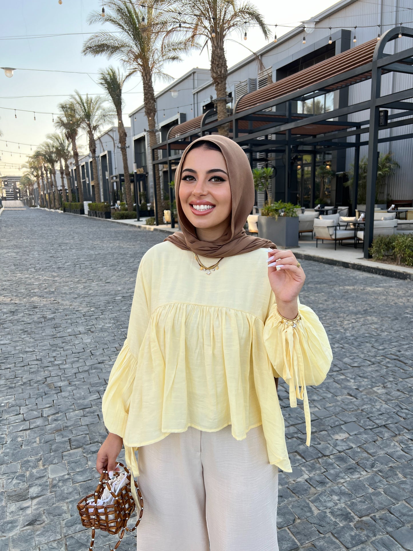 MIRA BLOUSE PASTEL YELLOW