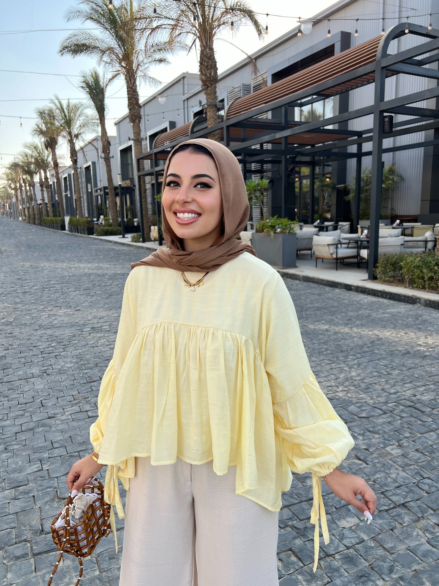 MIRA BLOUSE PASTEL YELLOW