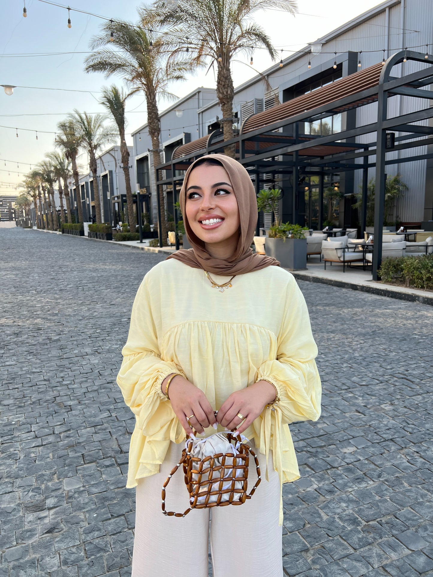 MIRA BLOUSE PASTEL YELLOW