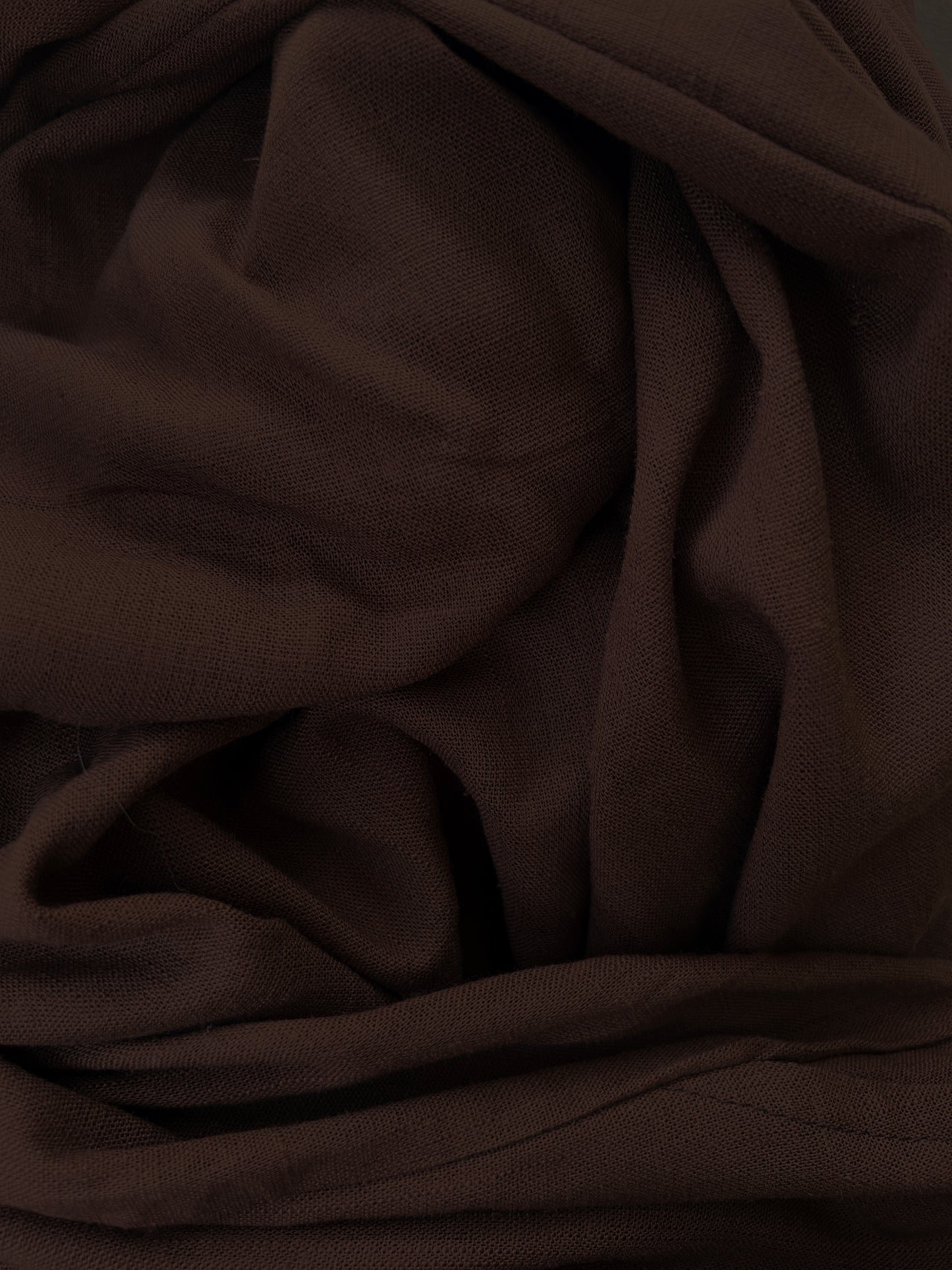 BROWN PURE LINEN PANTS