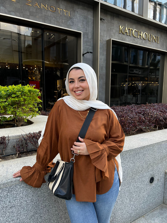 RHYA TOP BROWN