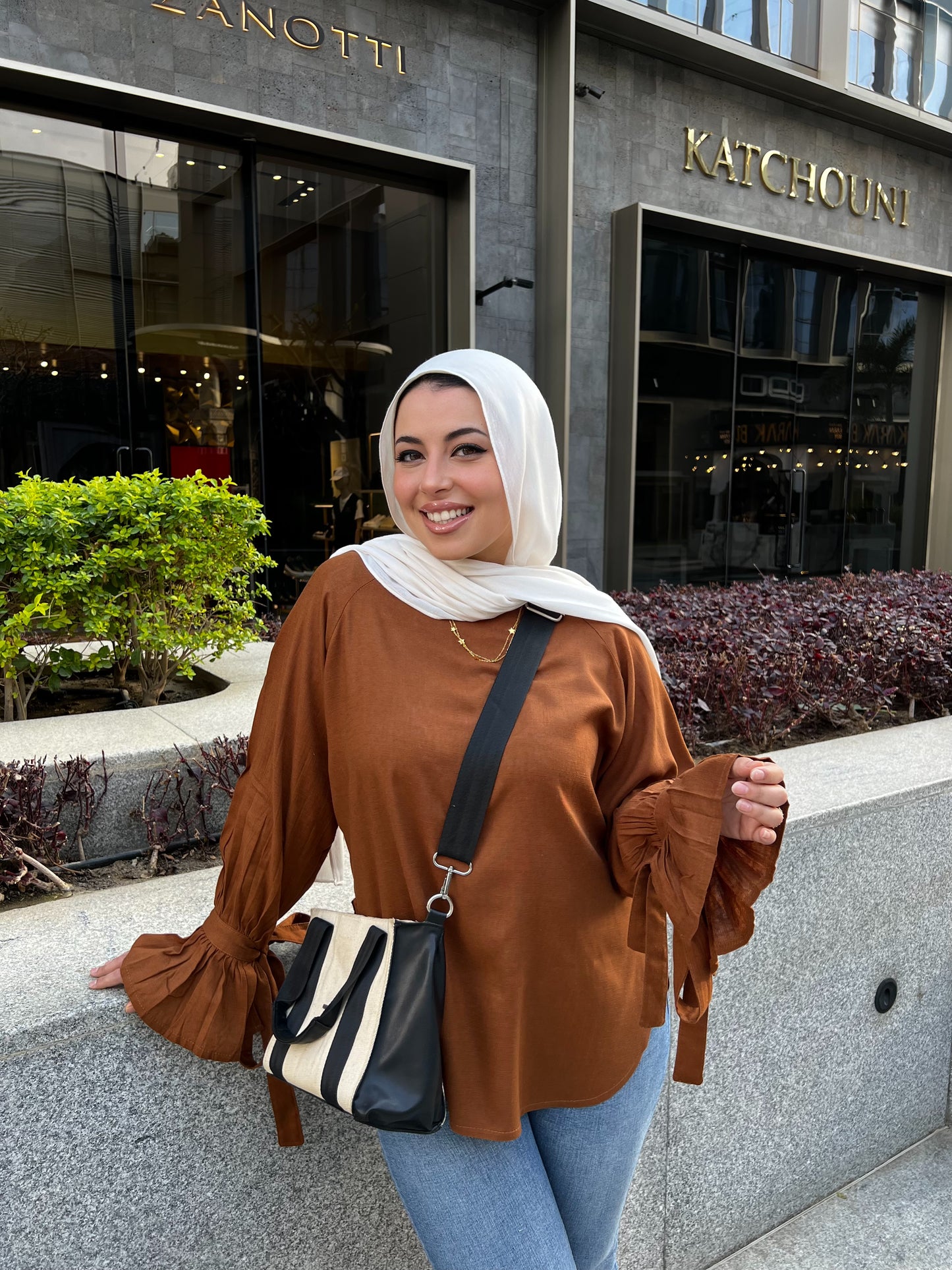 RHYA TOP BROWN
